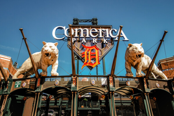 Comerica Park, home of the Detroit Tigers