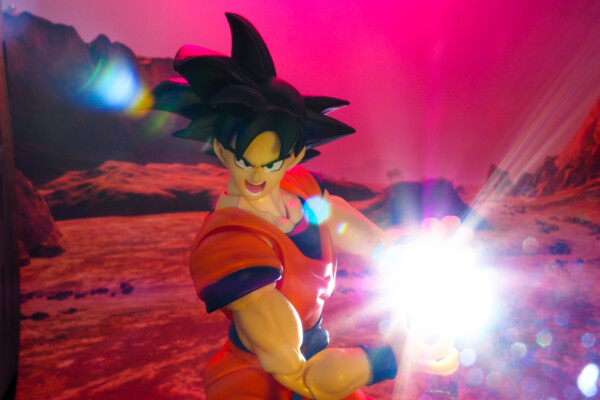 Action figure of Sun Goku from "Dragon Ball Z"
