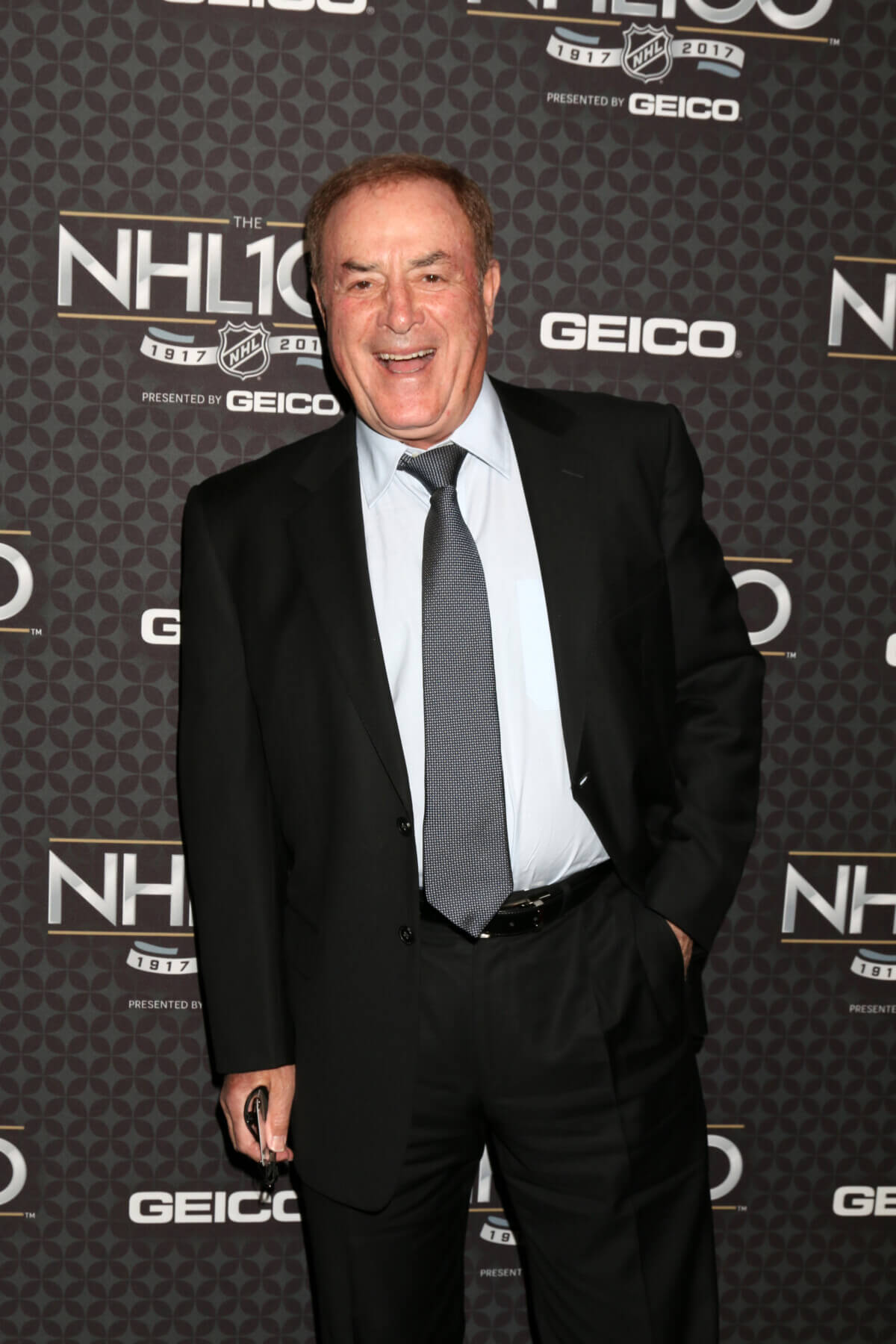 Al Michaels at The NHL100 Gala at Microsoft Theater in 2017