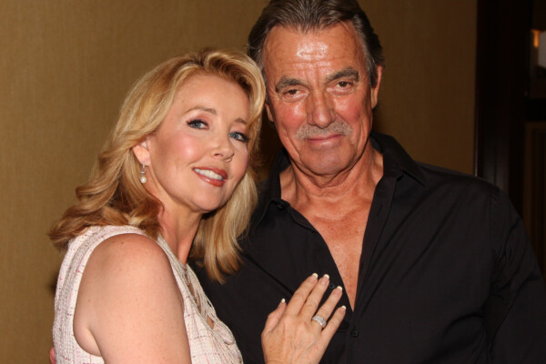 Melody Thomas Scott and Eric Braeden