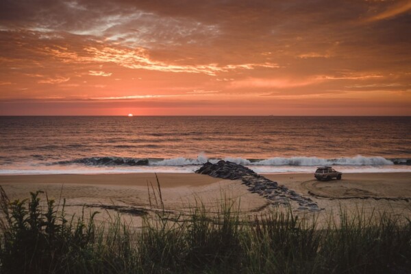 Lewes Beach at sunset