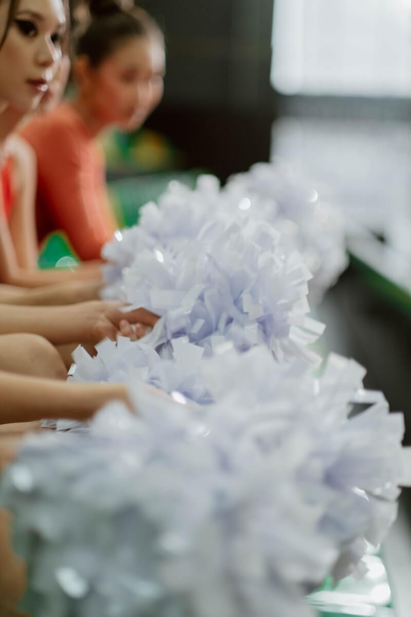 Cheer pom poms