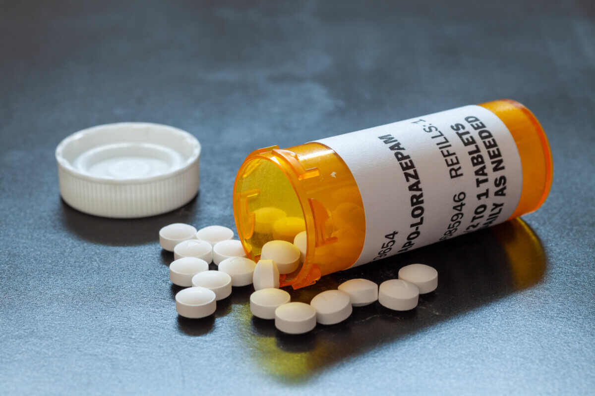 Prescription bottle Lorezapam