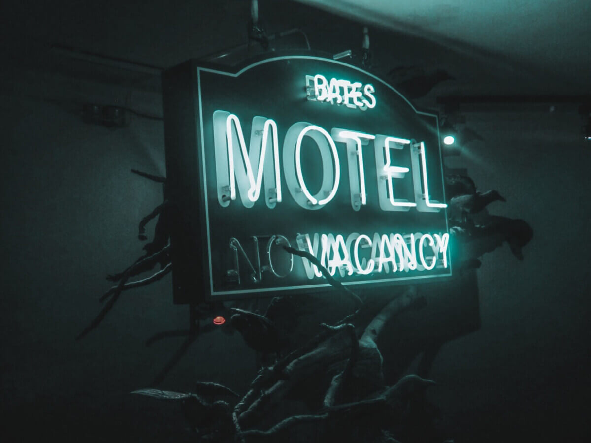 Bates Motel sign from “Psycho”