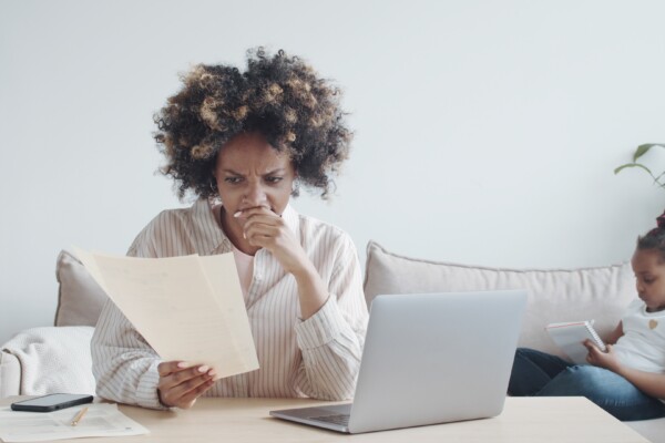 Single mother stressed about finances