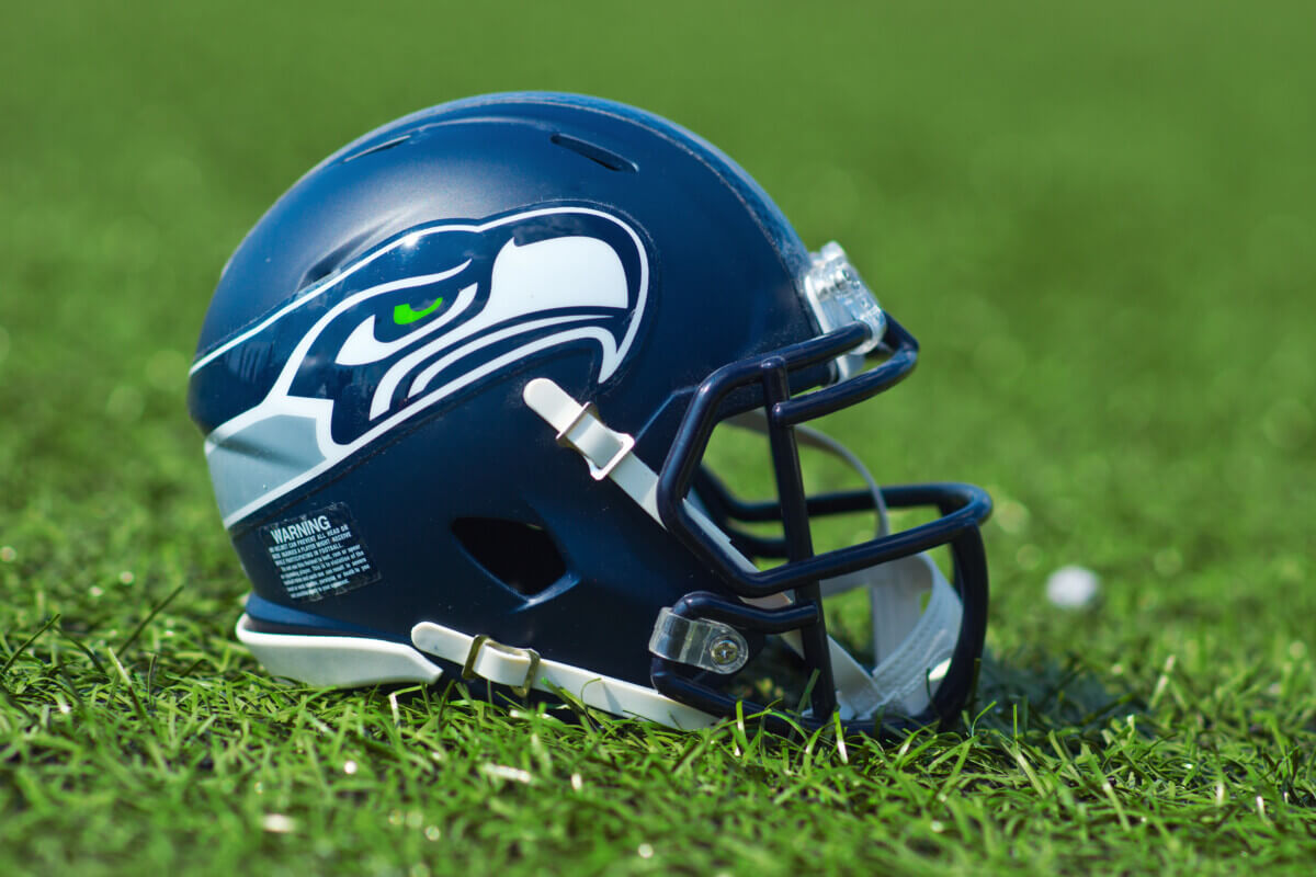 Seahawks football helmet