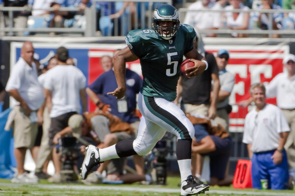 Donovan McNabb during an Eagles vs. Panthers game in 2008