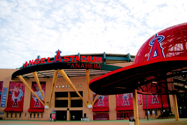 Angel Stadium, home to the Angels baseball team