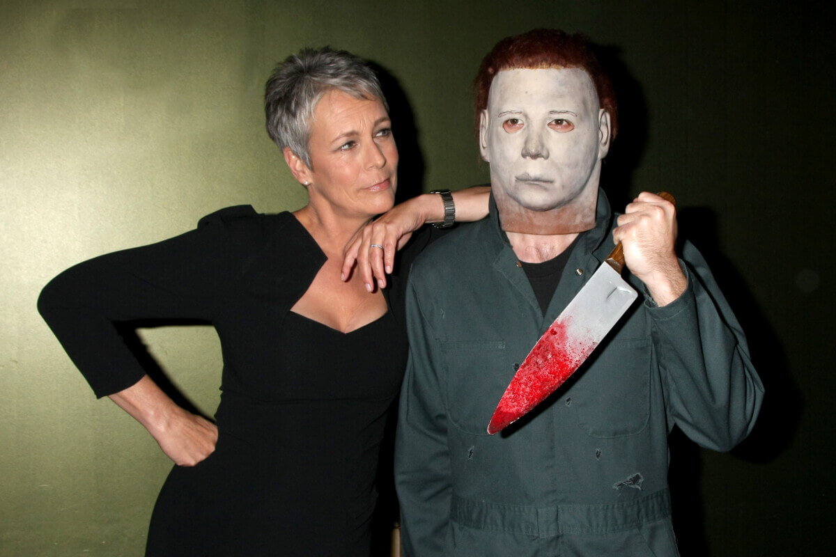 Jamie Lee Curtis & “Michael Myers” Costumed Guest at the sCare Foundation Benefit in 2011