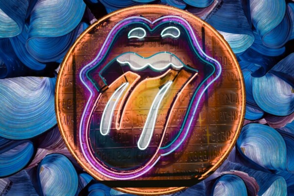 The Rolling Stones logo neon sign