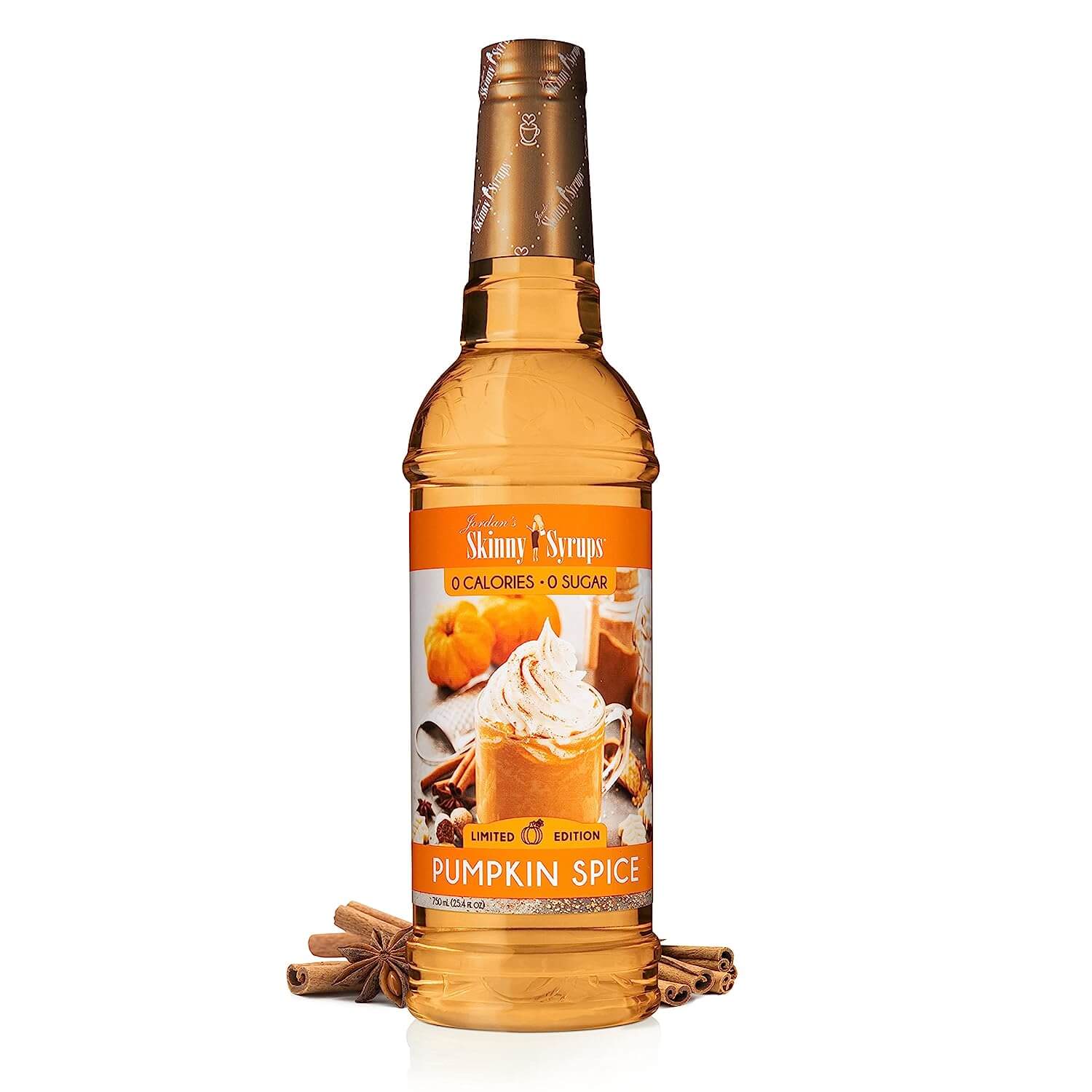 Jordan’s Skinny Mixes Sugar-Free Pumpkin Spice Coffee Flavoring Syrup