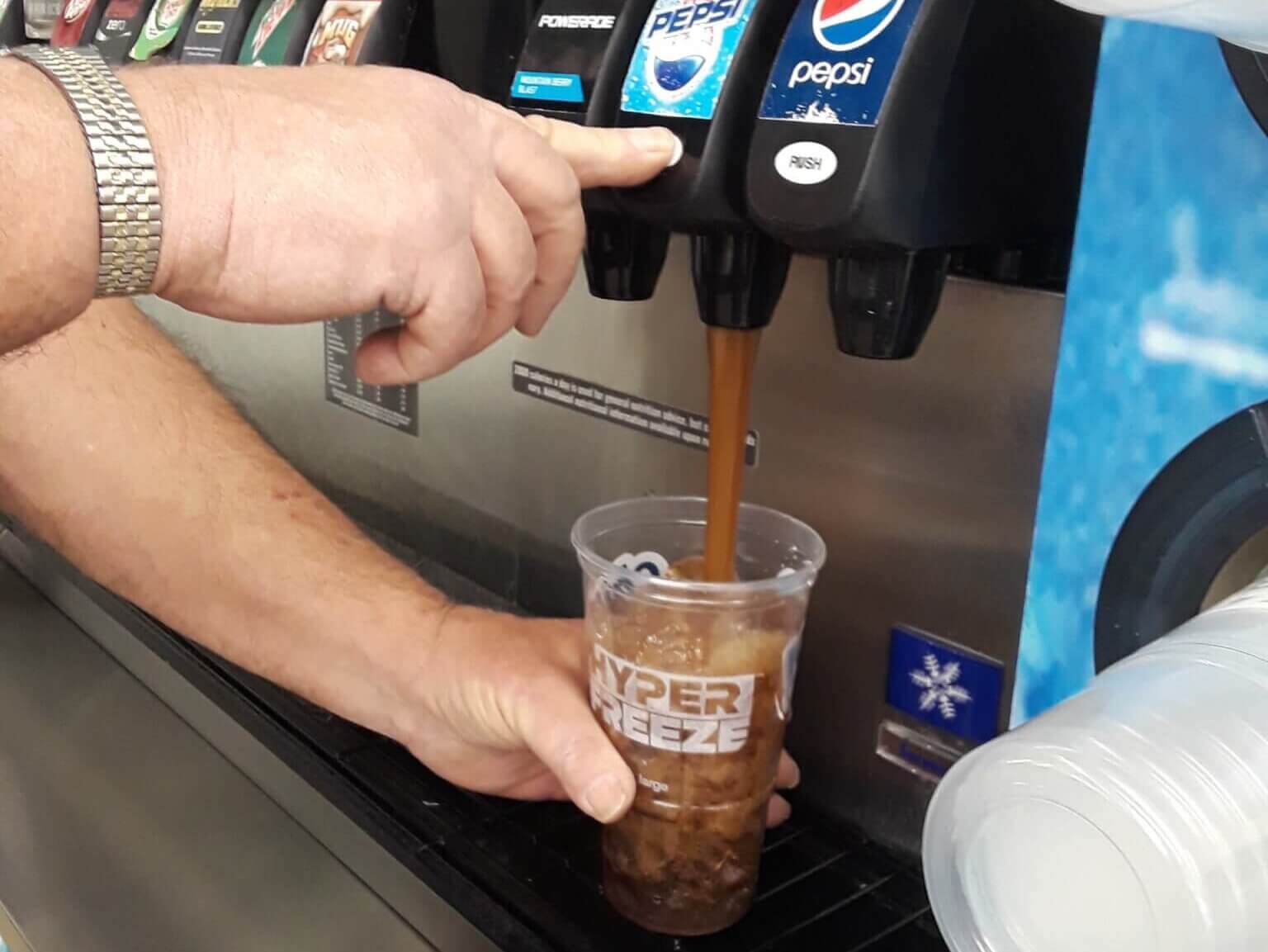 Fountain soda dispenser