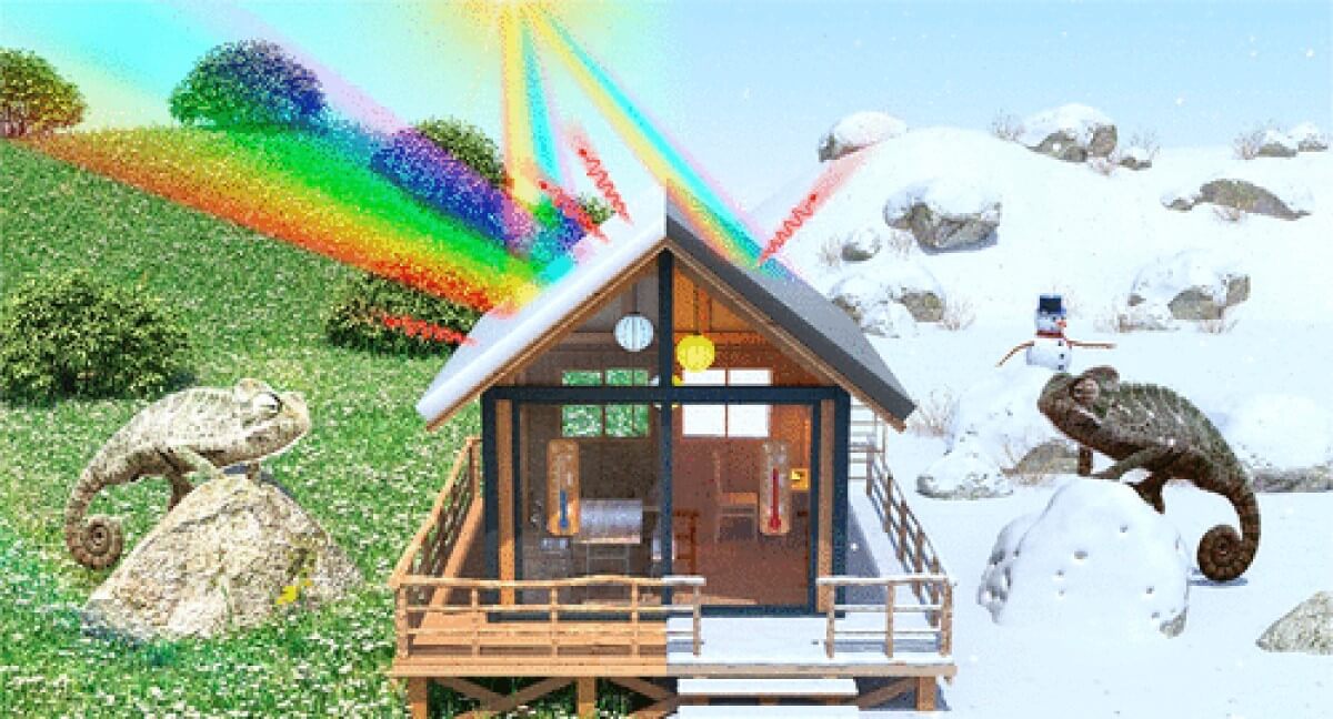 color-changing building inspired by chameleons