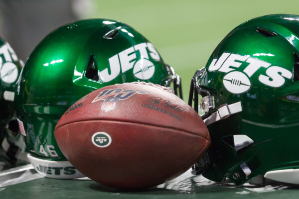 New York Jets helmets and ball