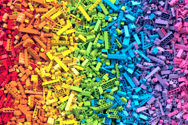 Rainbow LEGOs