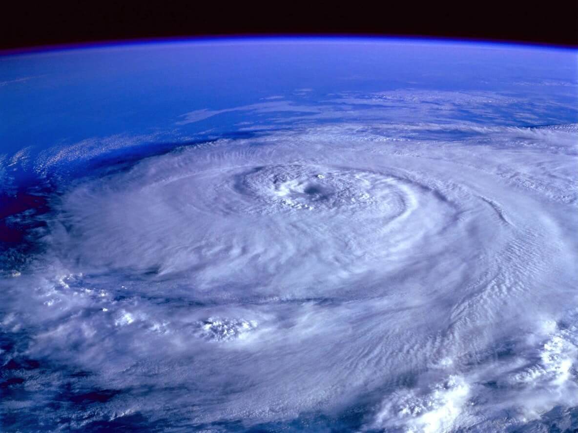 Eye of the Storm Image from Outer Space