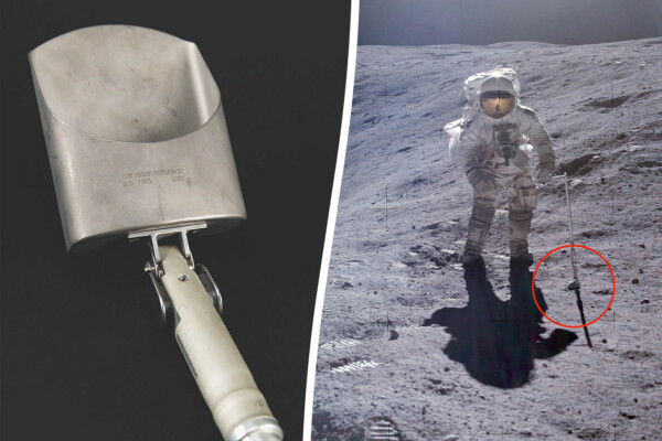 This moon rock scoop used during the famous Apollo 16 Mission on the moon is up for auction.