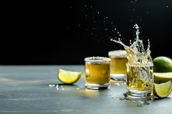 Shots of tequila