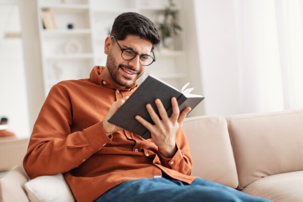 A man reading