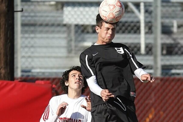 soccer player header