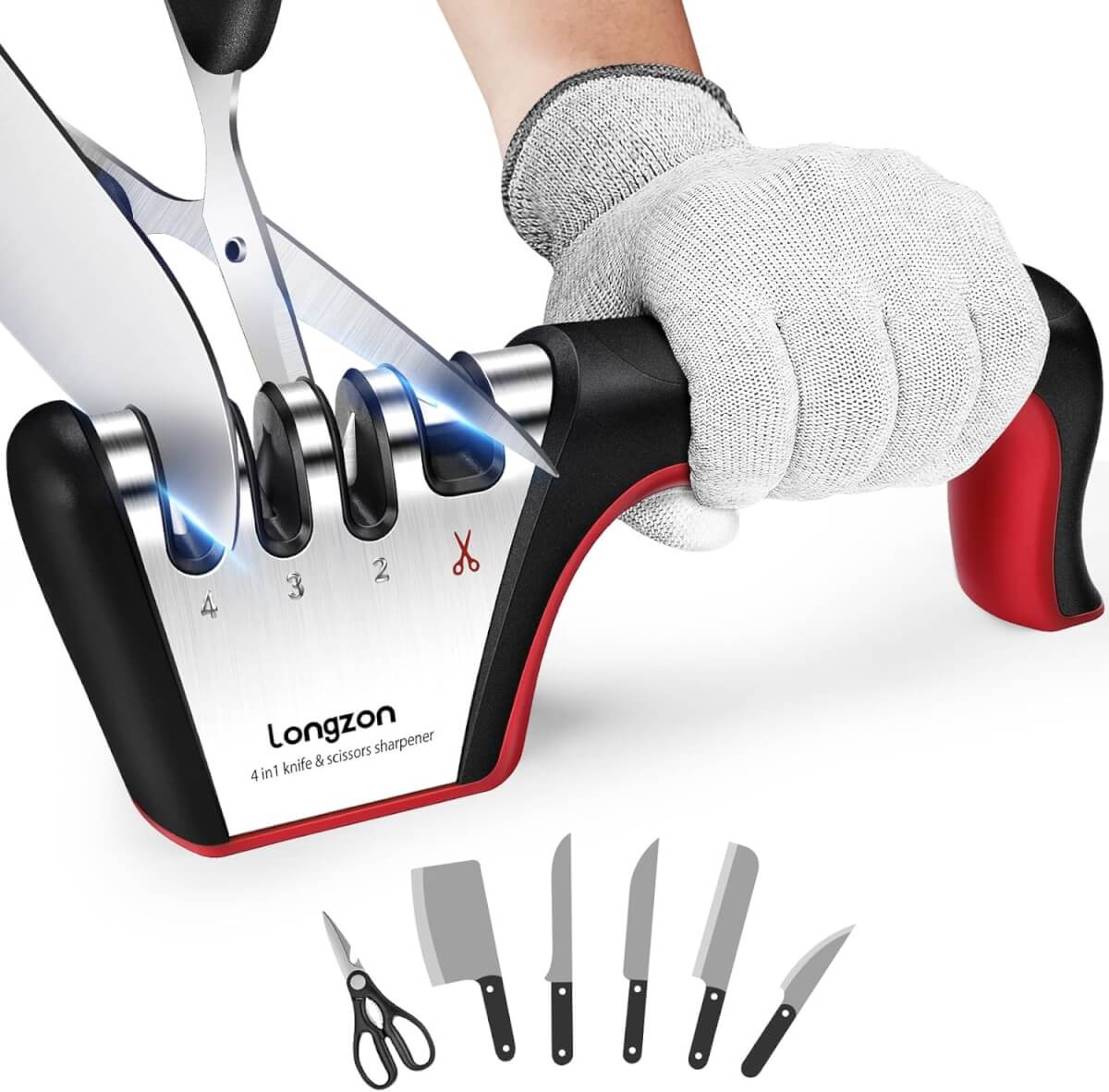 Longzon 4-in-1 Sharpener