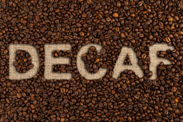 Decaf coffee beans