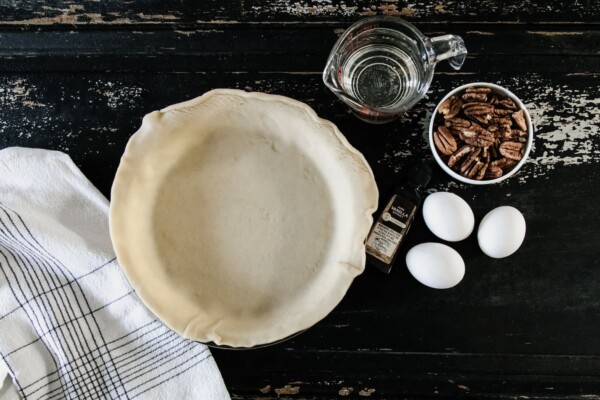 Pie crust and filling ingredients