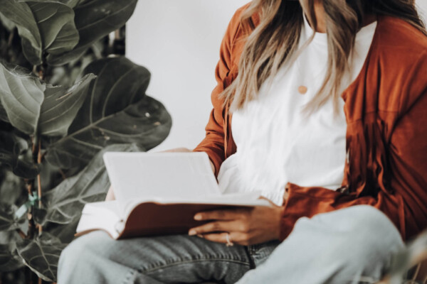 Someone reading a book