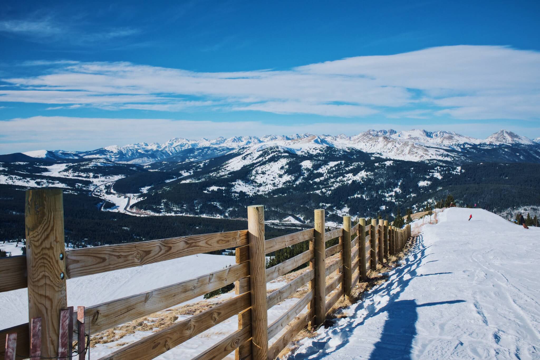 Ski trails on Breckenridge Mountain