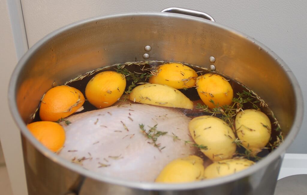 Wet brined turkey (Photo by Scott Feldstein on Openverse)