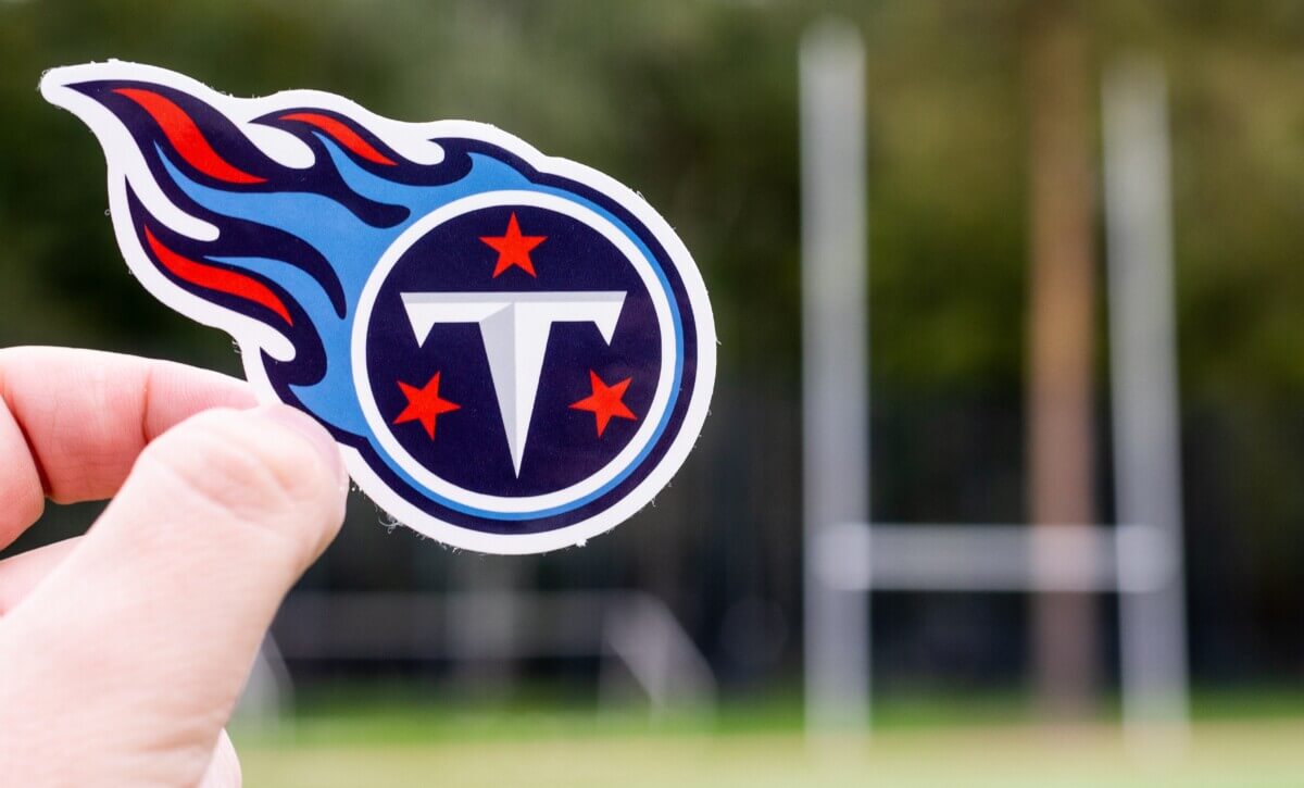 Titans football sticker