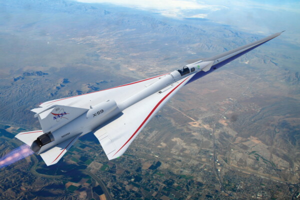 Archive concept illustration of the X-59 aircraft