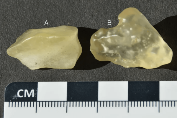 The pieces of Libyan desert glass