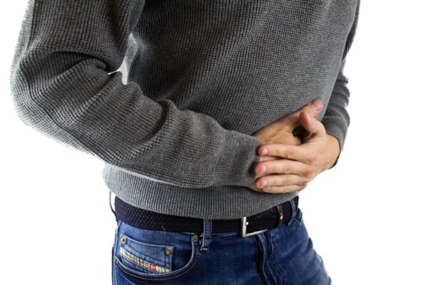 A man with stomach pain