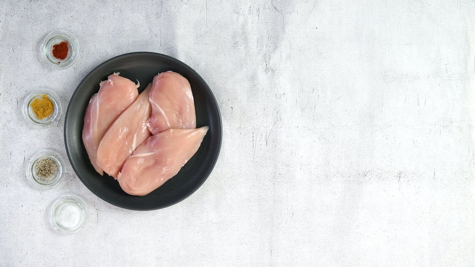 Raw chicken breasts