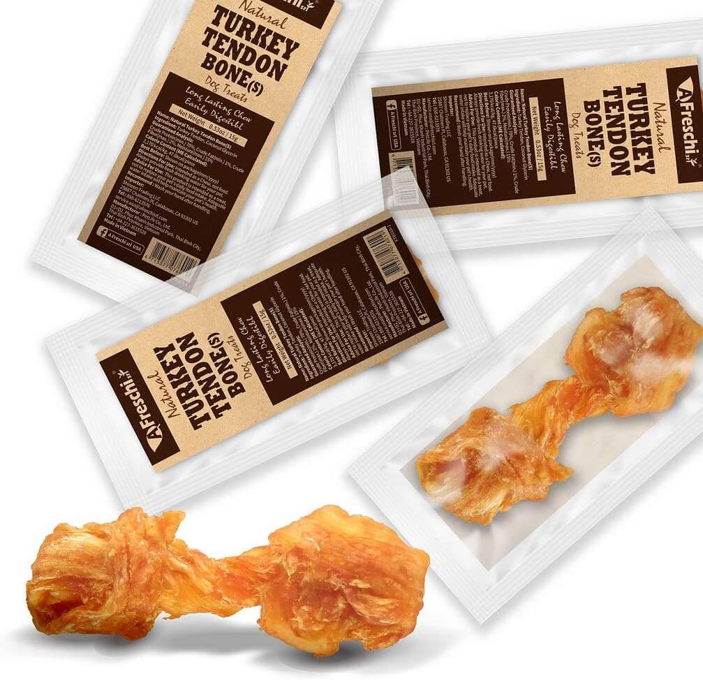Afreschi Turkey Tendon Dog Bones