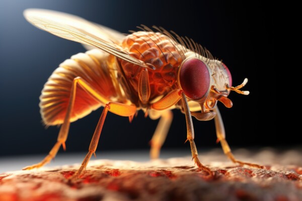Close-up of a fruit fly