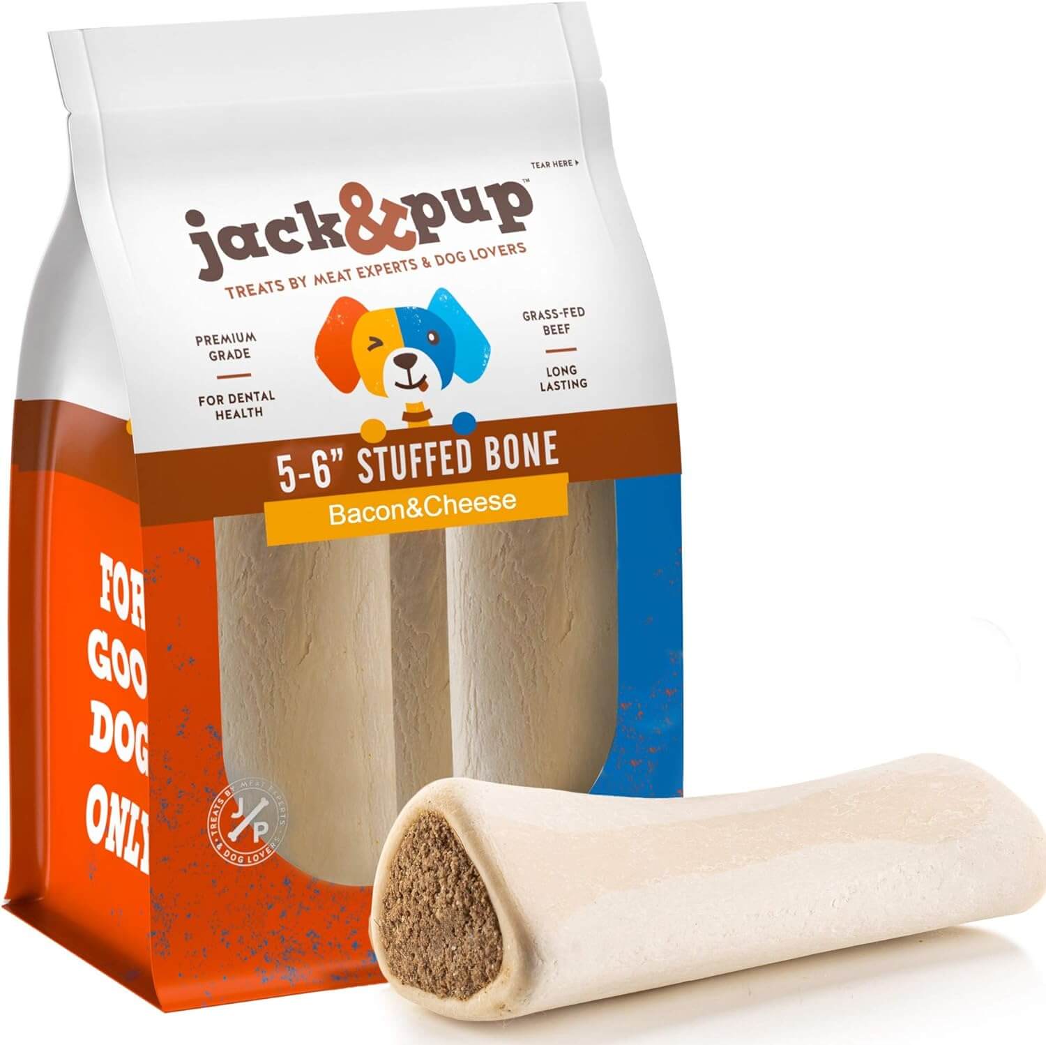 Jack & Pup Filled Dog Bones