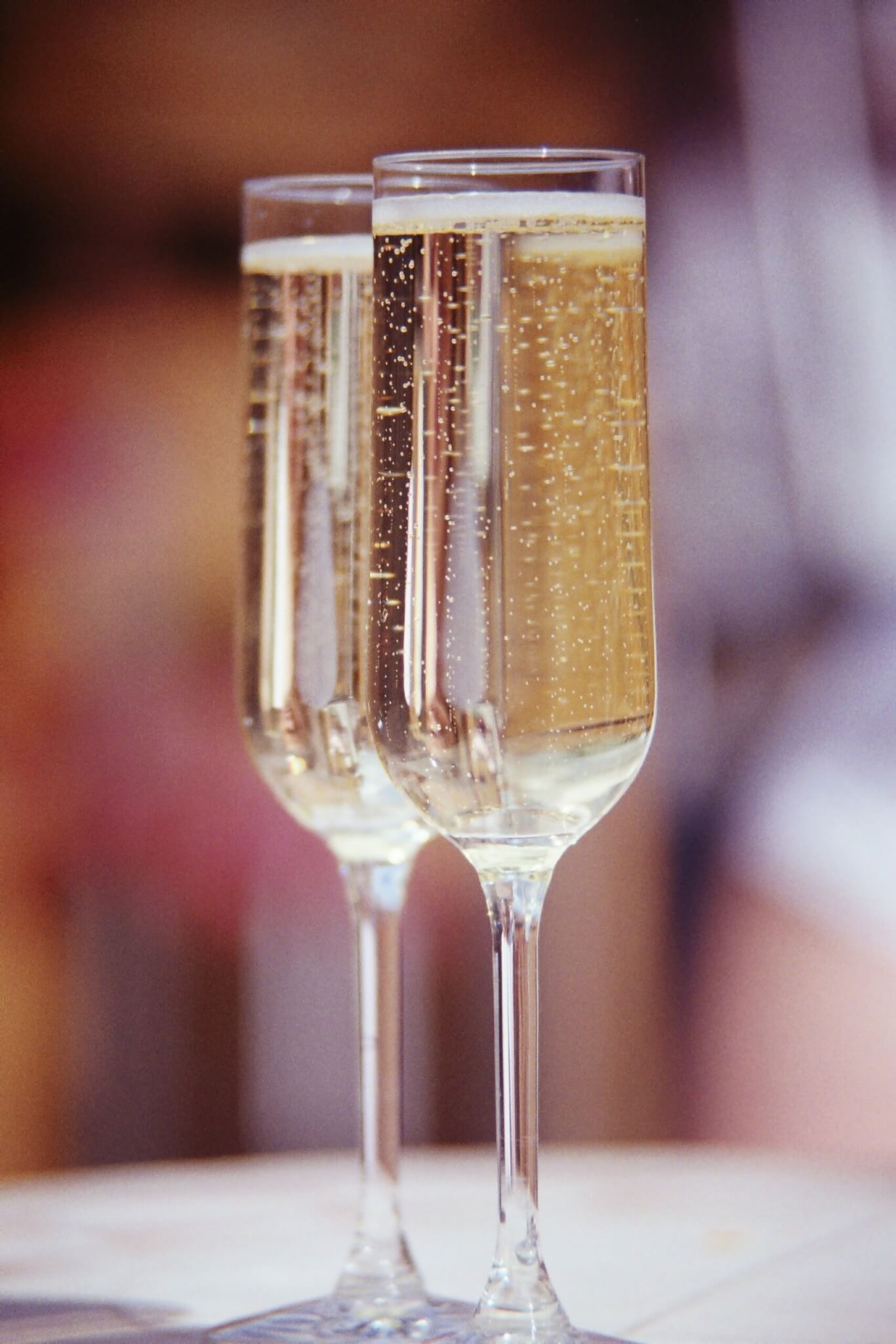 Glasses of prosecco