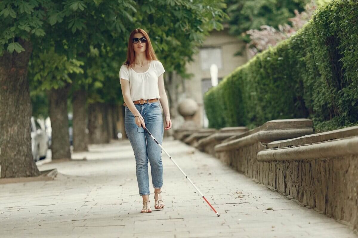Blind Woman Walking
