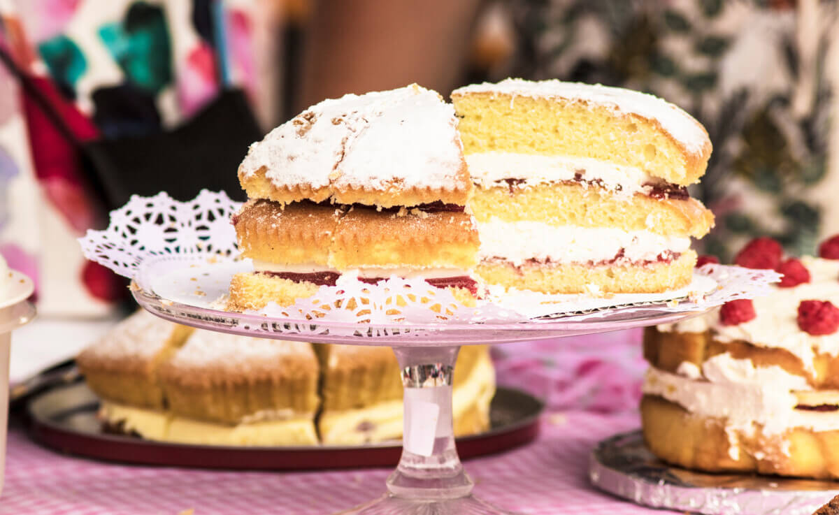 cake on a table