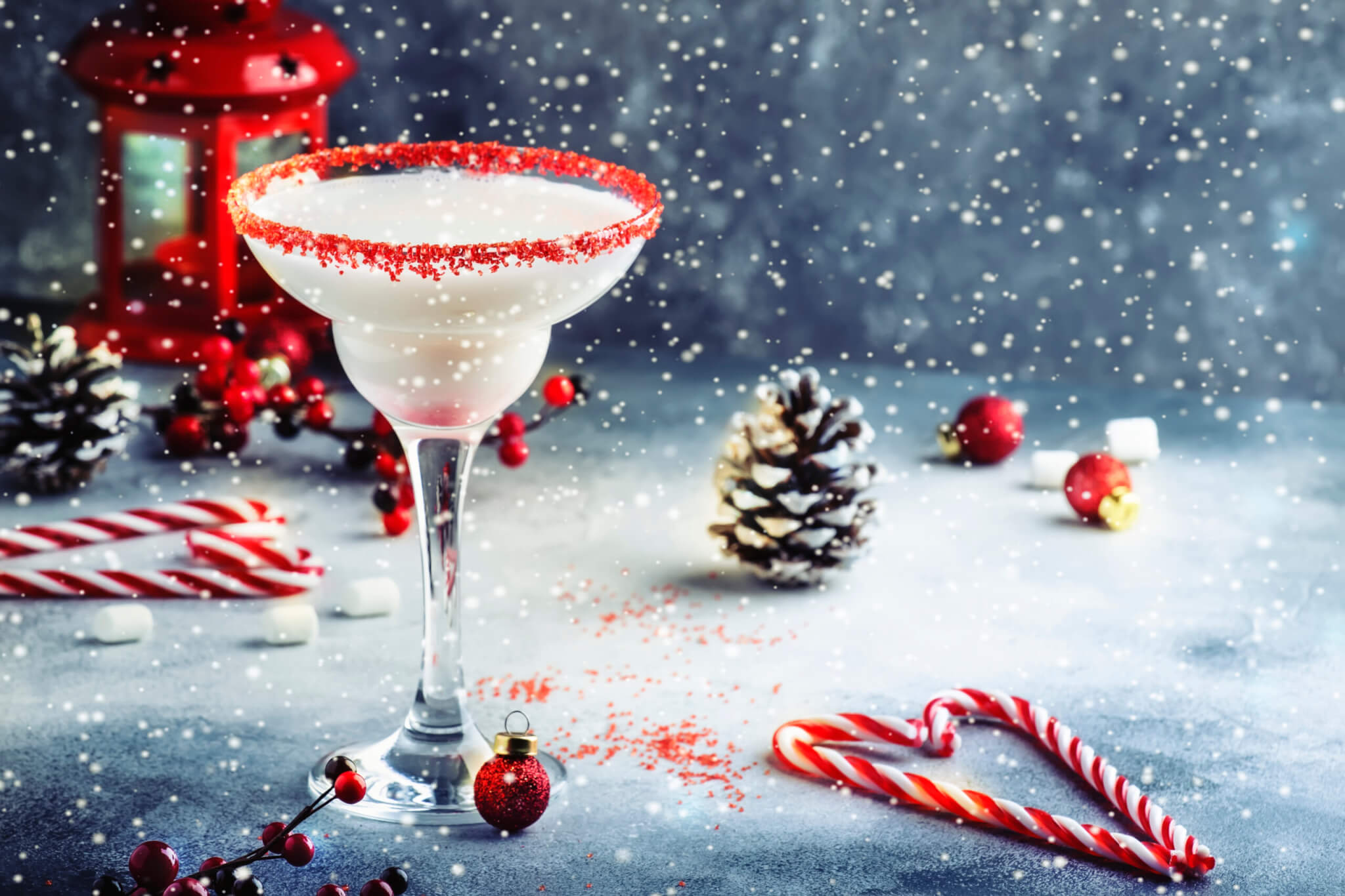 A white winter margarita