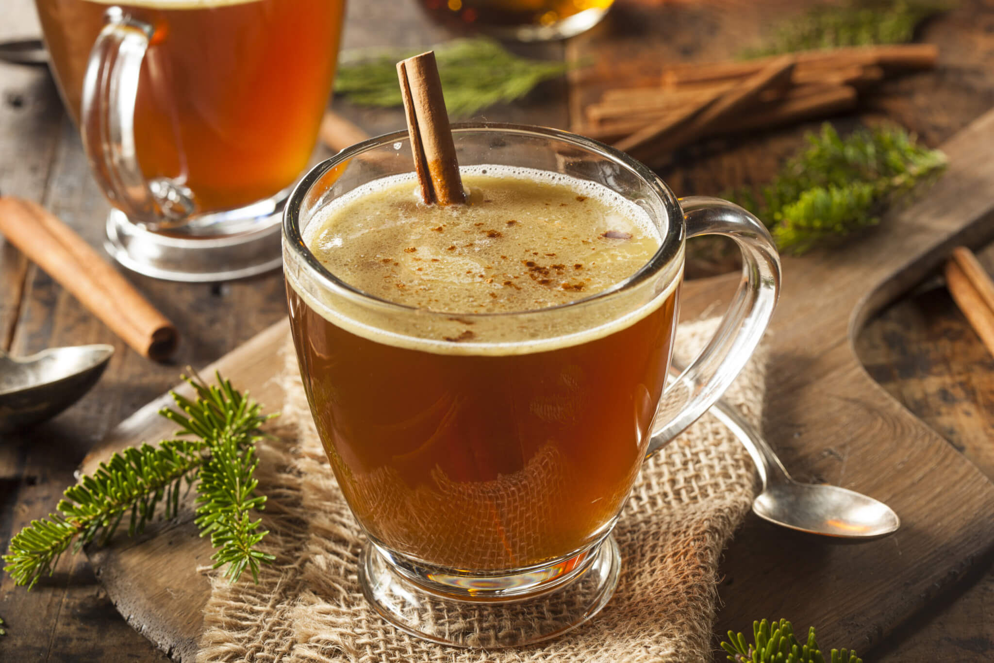 Hot buttered rum