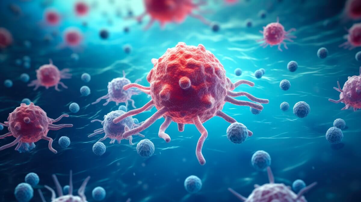 3D Rendering of CAR T-Cell Therapy