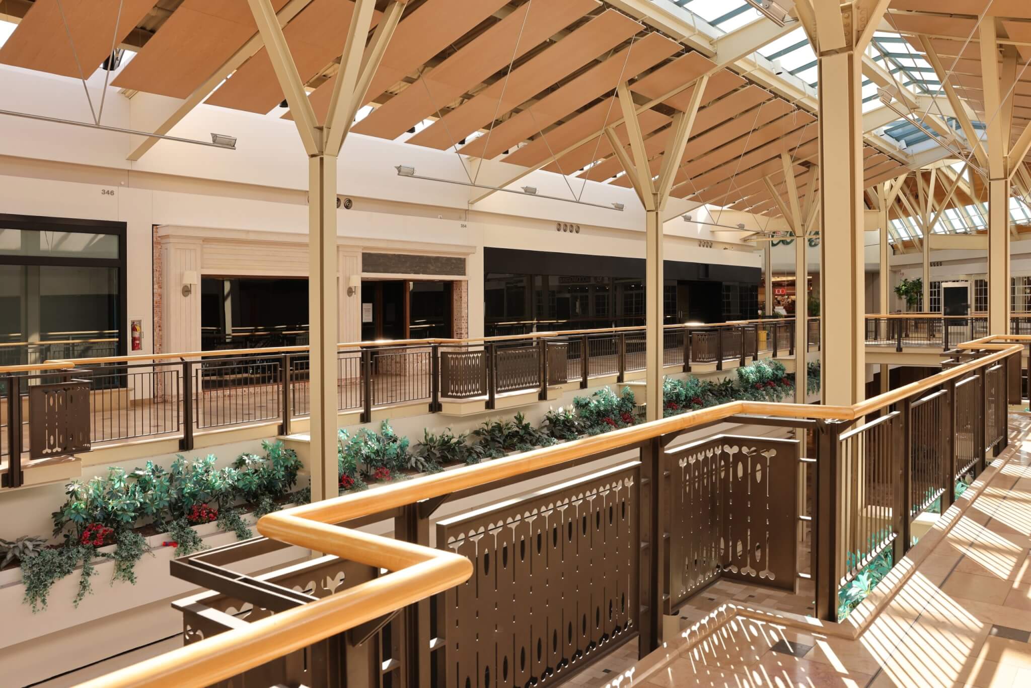 Deserted shopping mall