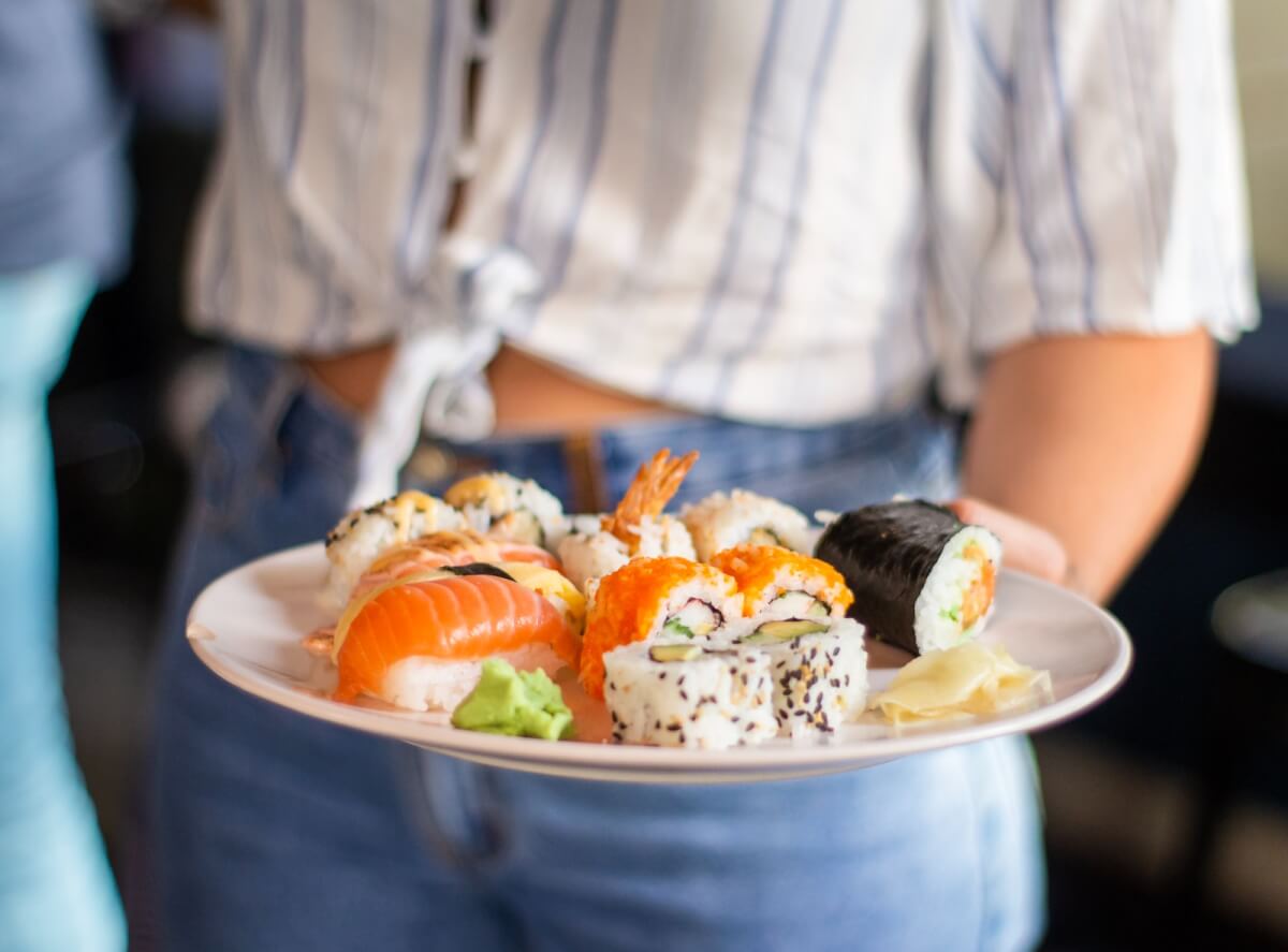 Plate of sushi
