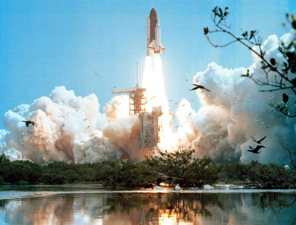 space shuttle launch