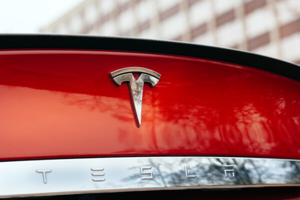 Tesla Roadster's Tesla logo