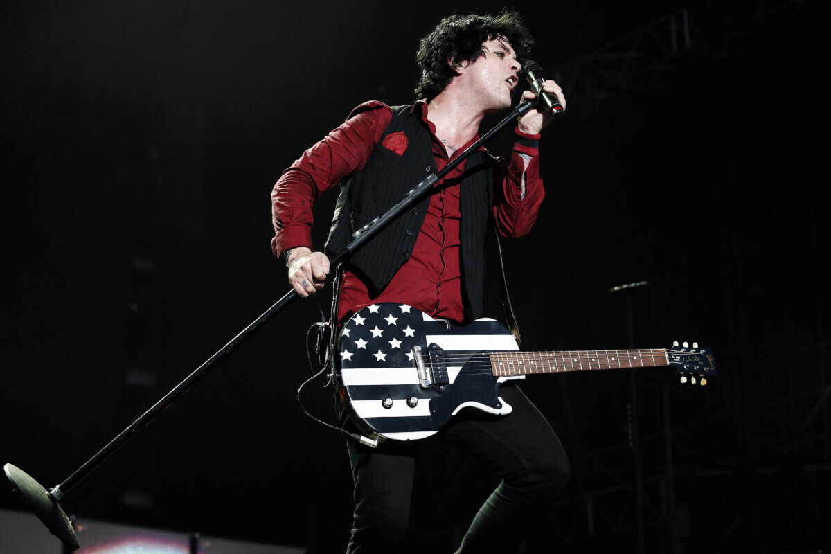 Green Day’s Billie Joe Armstrong performing in 2017