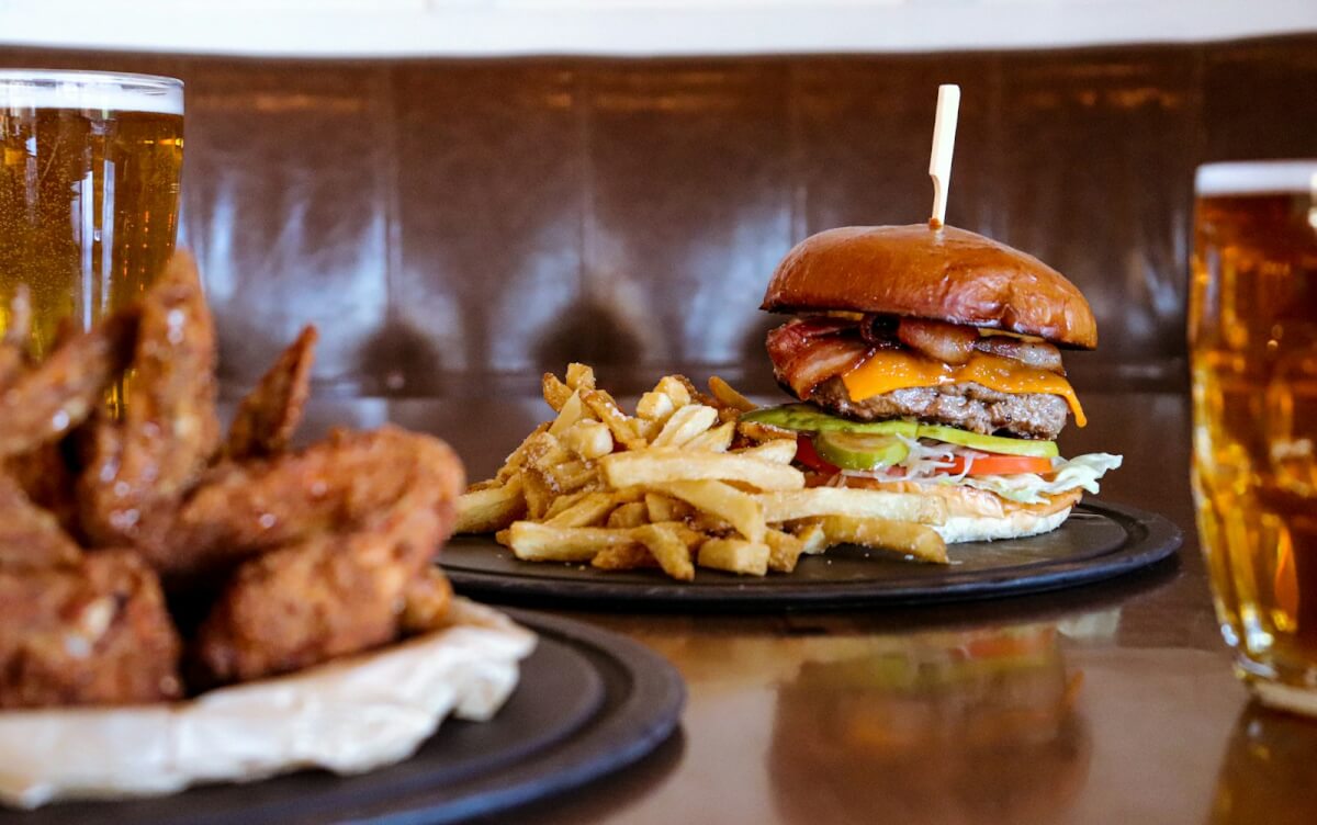 burgers and wings
